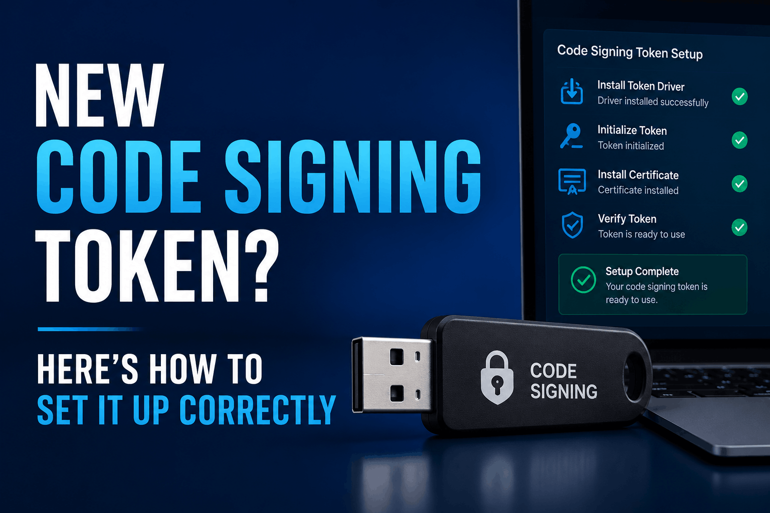 Code Signing Hardware Token Setup